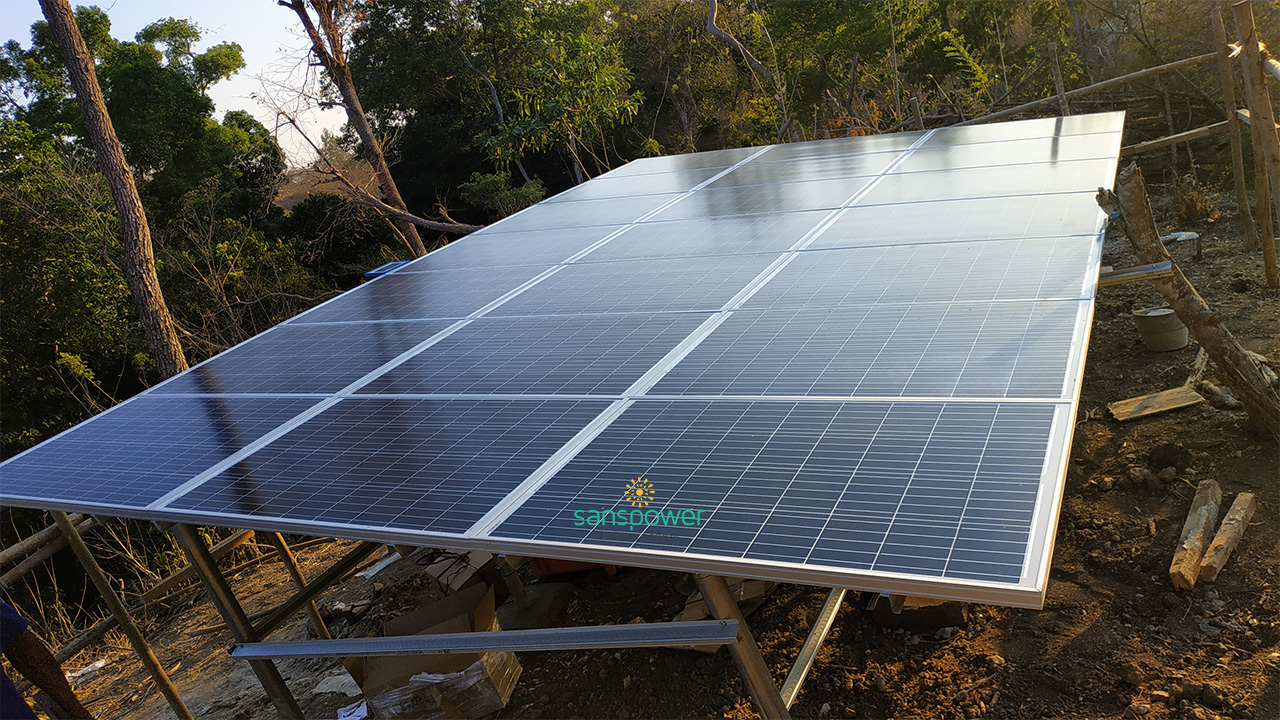 pompa air tenaga surya sanspower oe ekam 2019