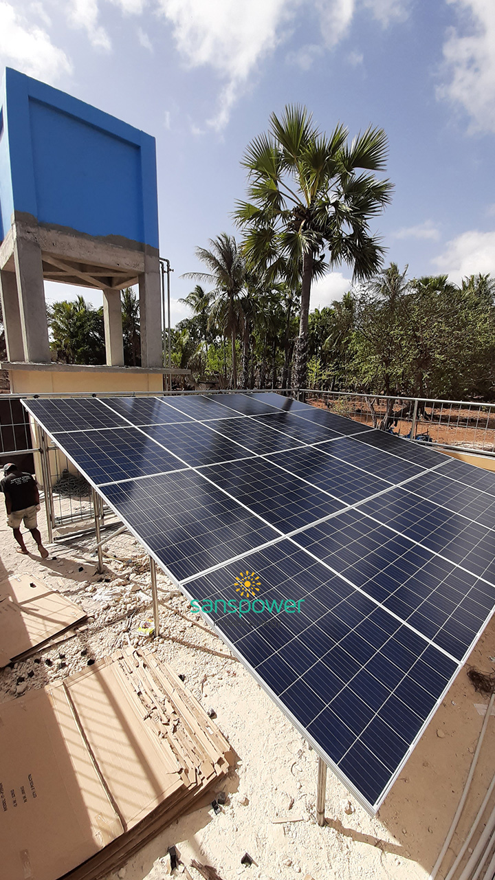 pompa air tenaga surya sanspower keliha sabu 2019