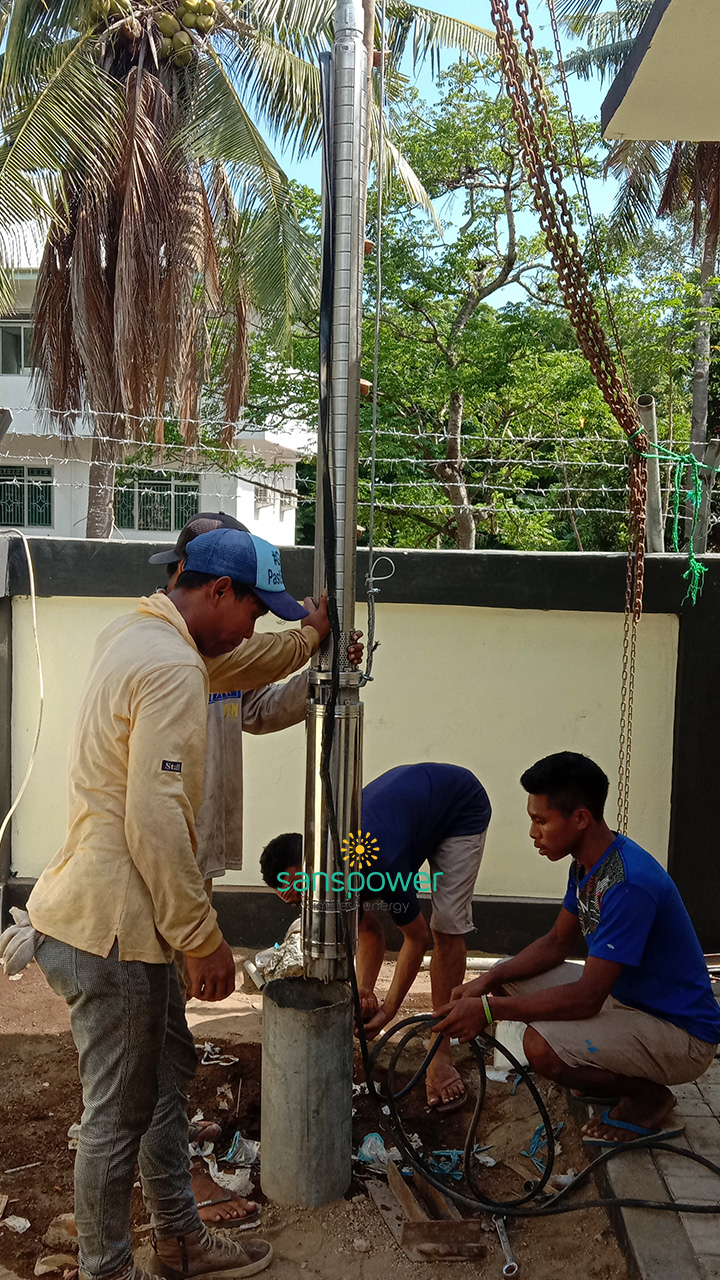 pompa air tenaga surya submersible sanspower ursula 2019