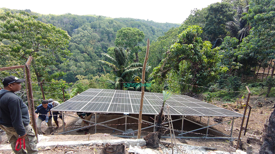 Implementasi Pompa Air Tenaga Surya Sanspower di alor ntt